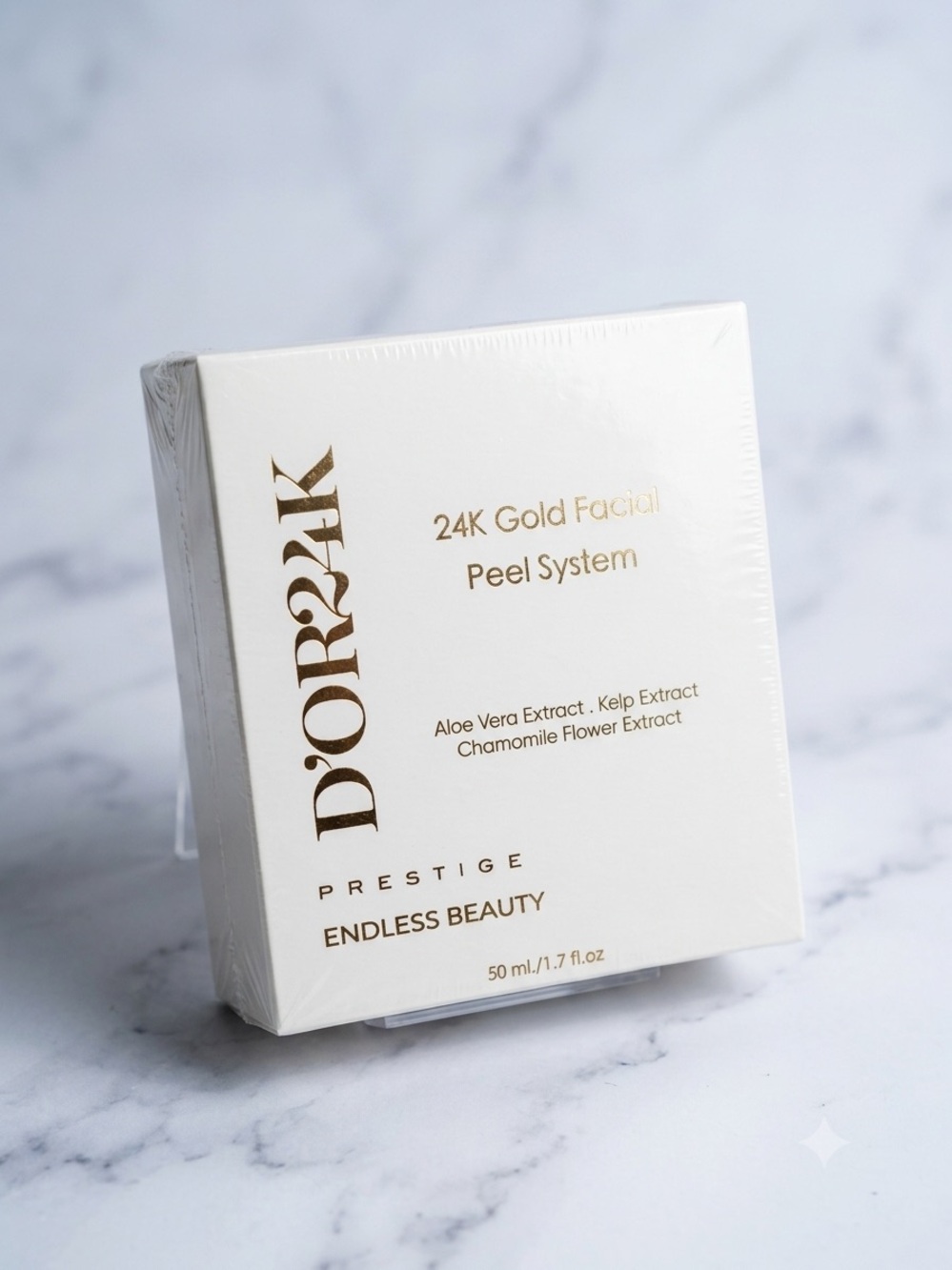 D'Or Skincare 24K Gold Facial Peel System - White & Gold